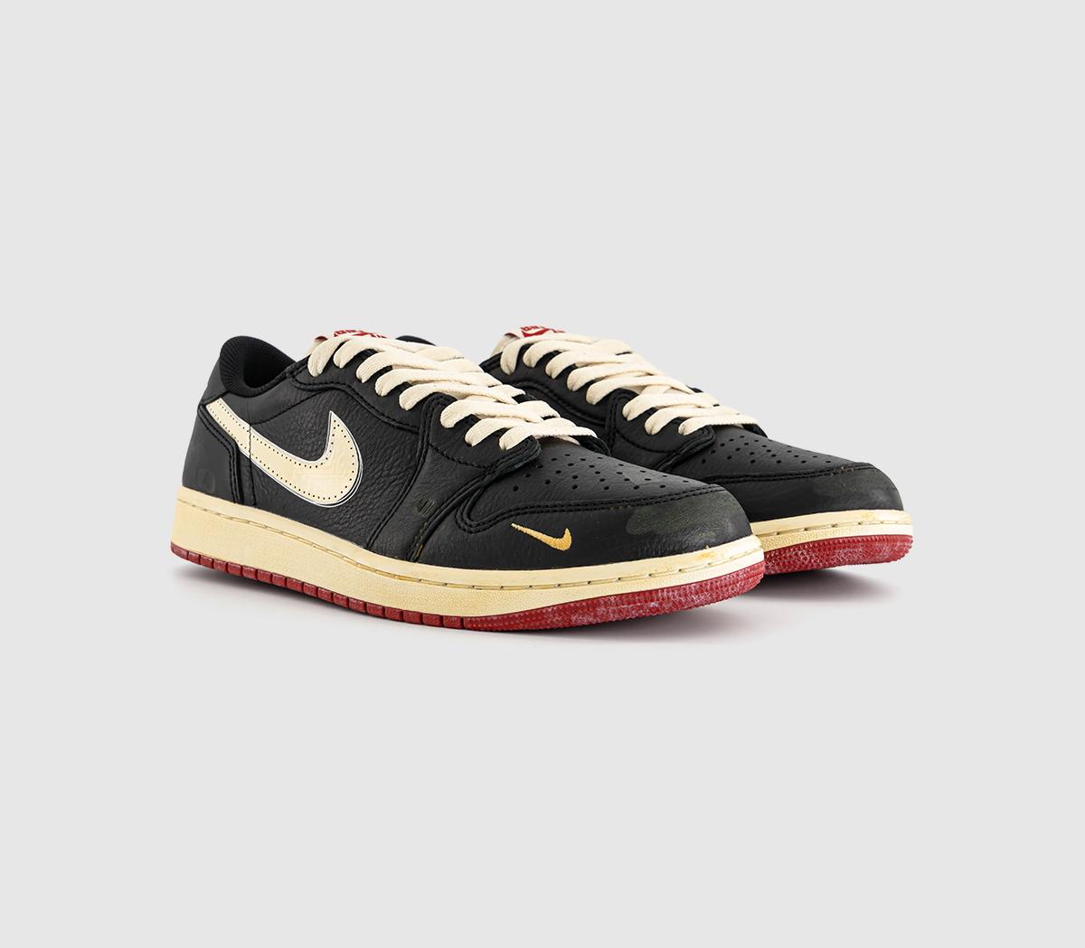 Jordan Nigel Sylvester x Air Jordan 1 Low Trainers Black Muslin