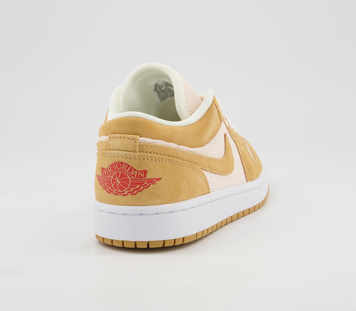 Jordan Air Jordan 1 Low Trainers Twine Orange Quartz Women's Trainers