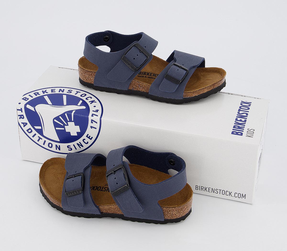 BIRKENSTOCKNew York Kids SandalsNubuck Navy