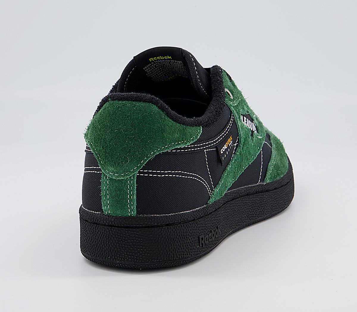 ReebokClub C 85 TrainersPleasures Black Pine Green Black