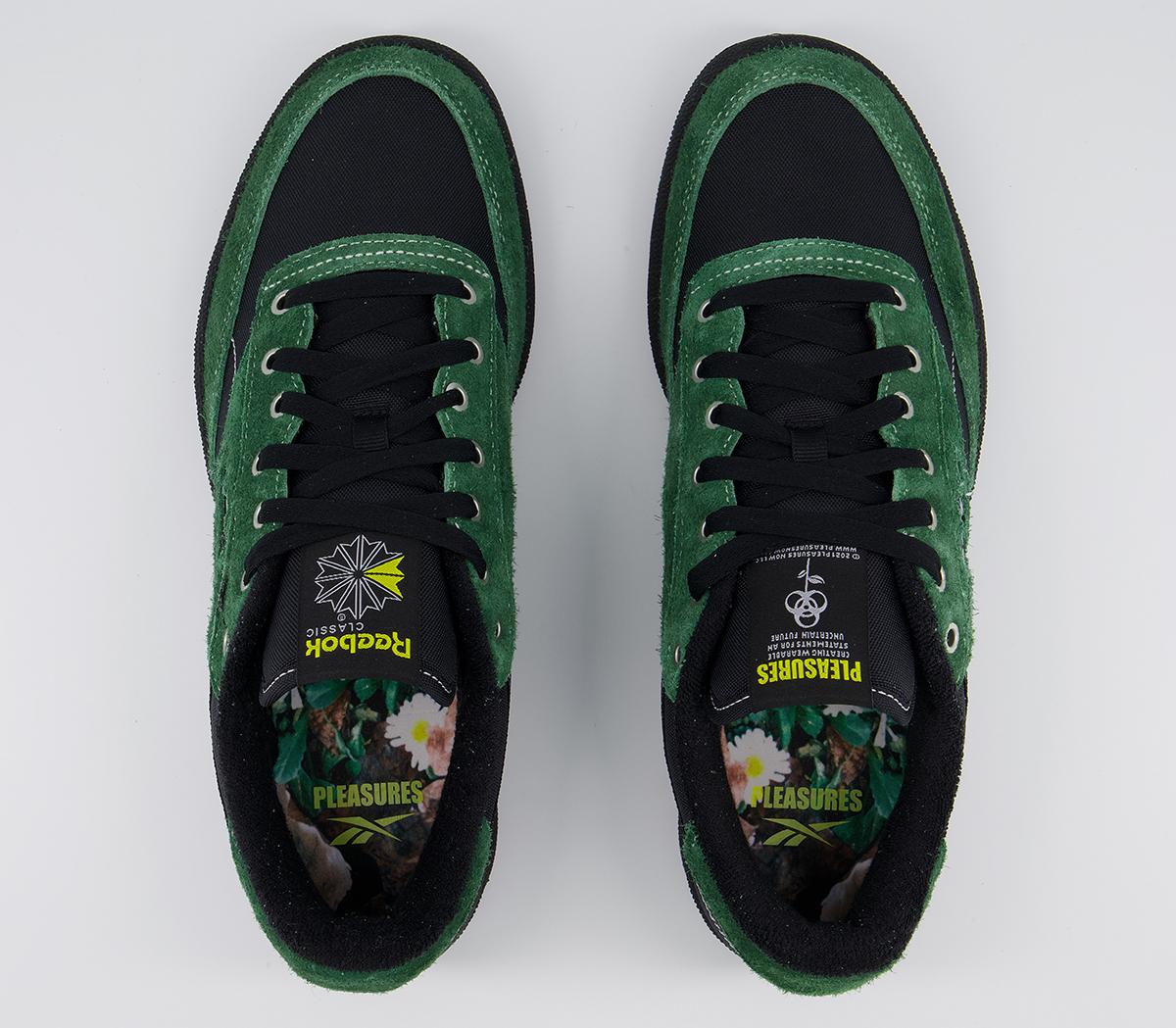 ReebokClub C 85 TrainersPleasures Black Pine Green Black