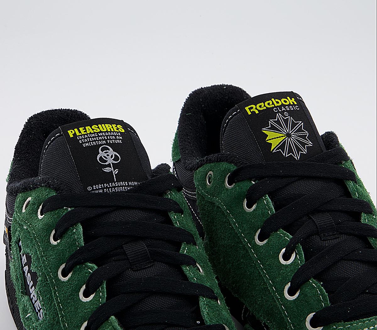 ReebokClub C 85 TrainersPleasures Black Pine Green Black