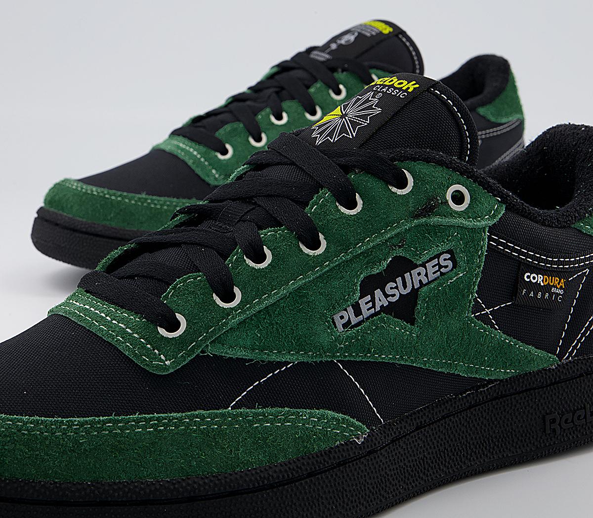 ReebokClub C 85 TrainersPleasures Black Pine Green Black