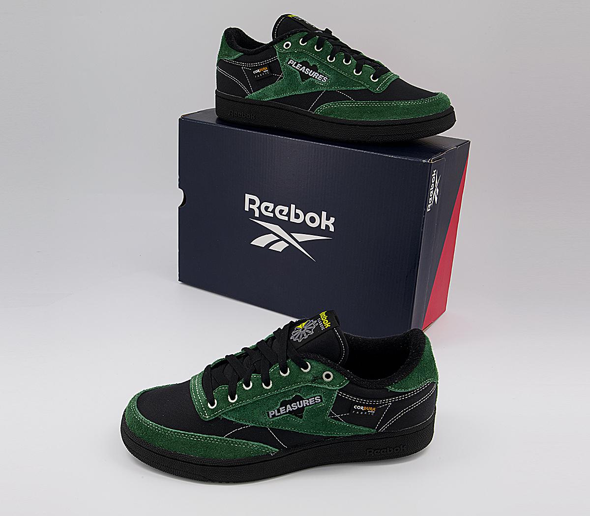 ReebokClub C 85 TrainersPleasures Black Pine Green Black