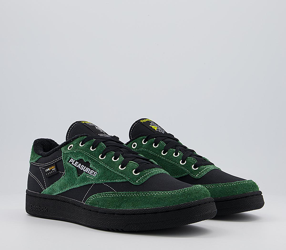 ReebokClub C 85 TrainersPleasures Black Pine Green Black