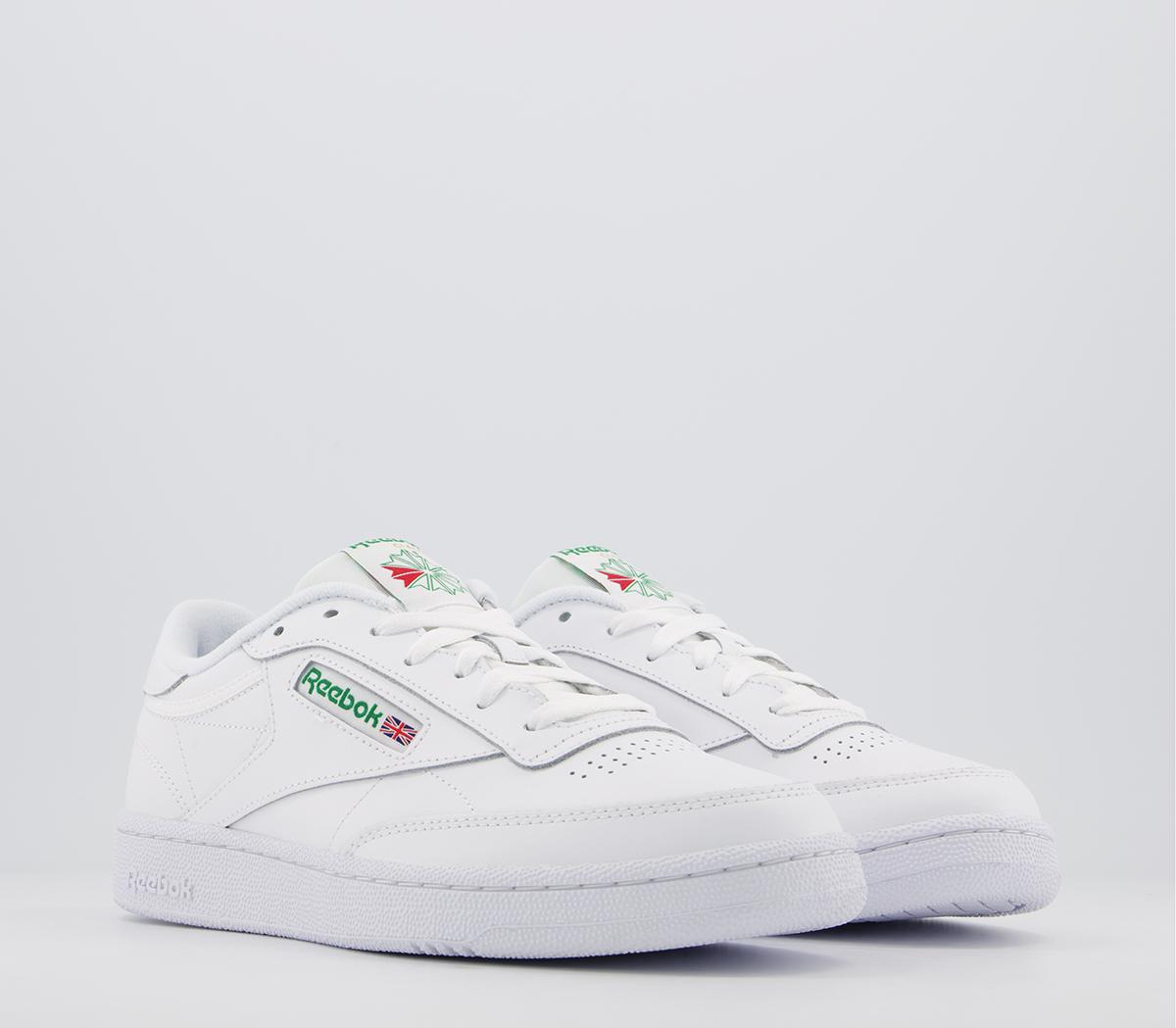 Reebok Club C 85 In White And Green, 5