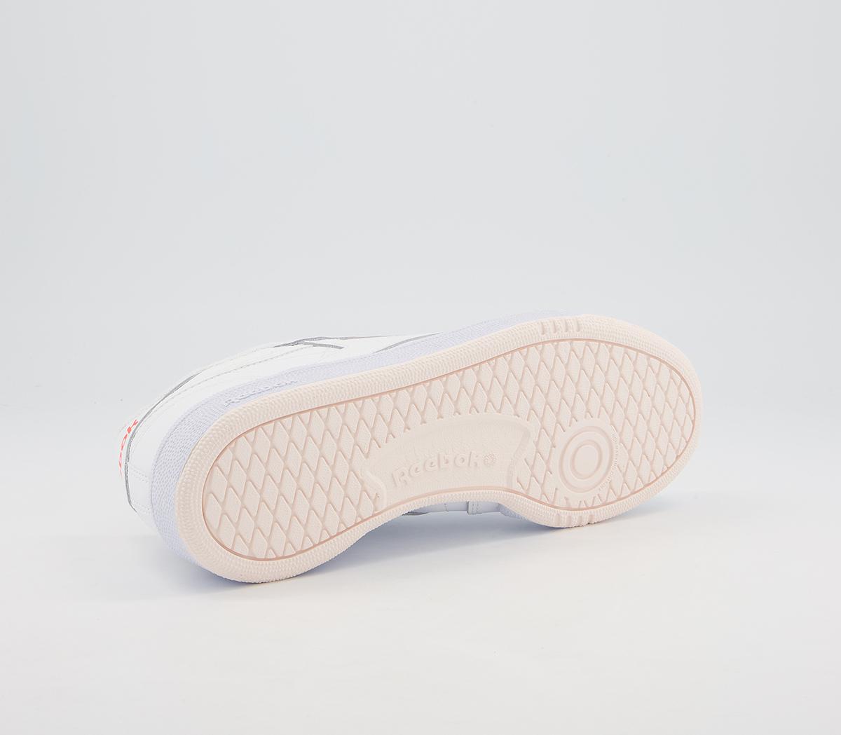 Reebok Club C 85 Trainers Reebok Club C 85 Trainers White Ceramic Pink Orange