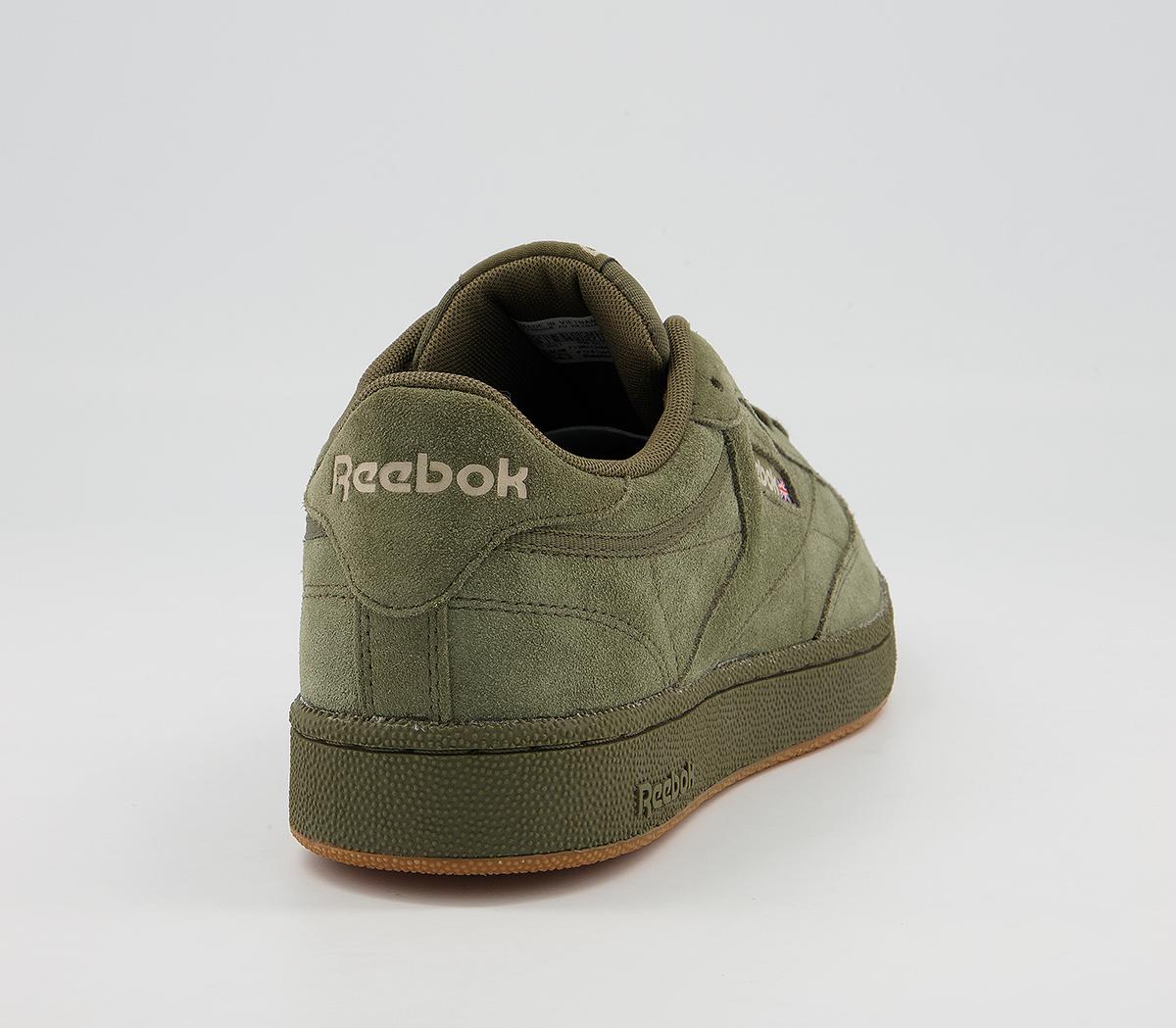 Reebok Club C 85 Trainers Reebok Club C 85 Trainers Olive Beige Gum