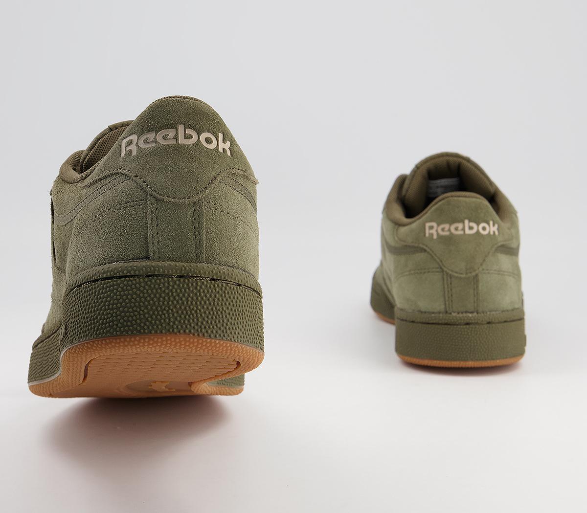Reebok Club C 85 Trainers Reebok Club C 85 Trainers Olive Beige Gum