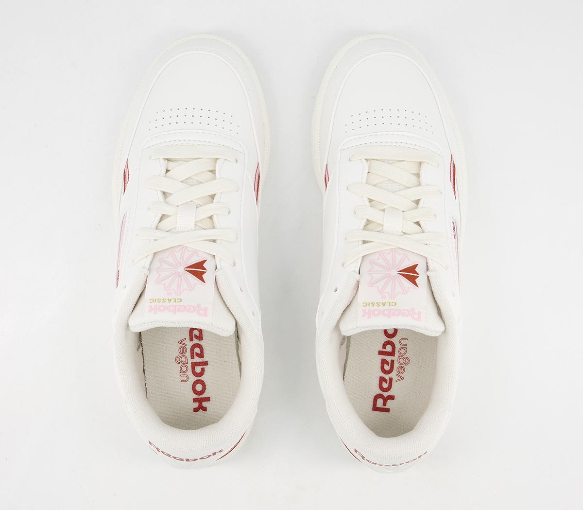 Reebok Club C 85 Trainers Reebok Club C 85 Trainers Chalk Pink Glow Baked Earth Vegan