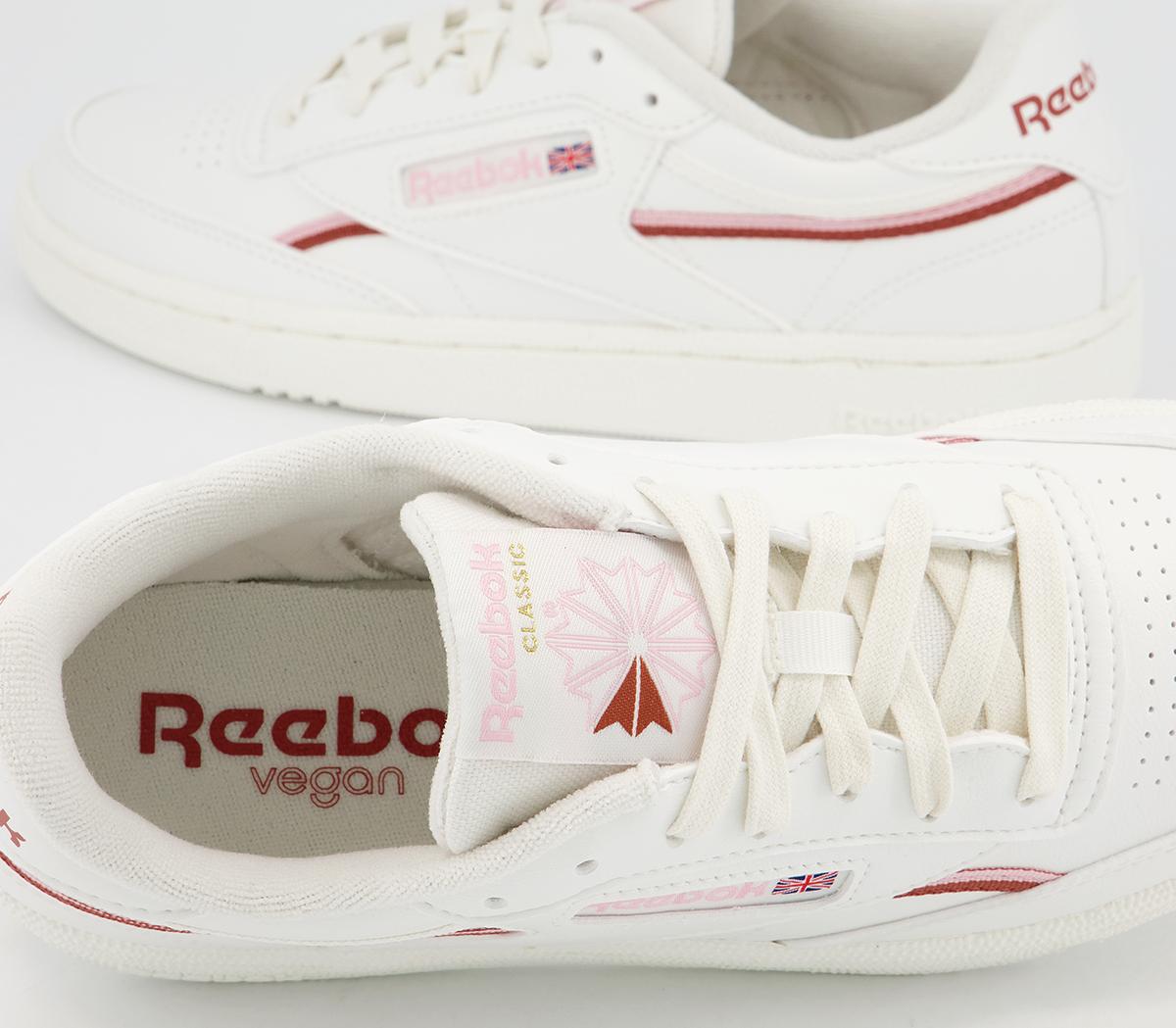 Reebok Club C 85 Trainers Reebok Club C 85 Trainers Chalk Pink Glow Baked Earth Vegan
