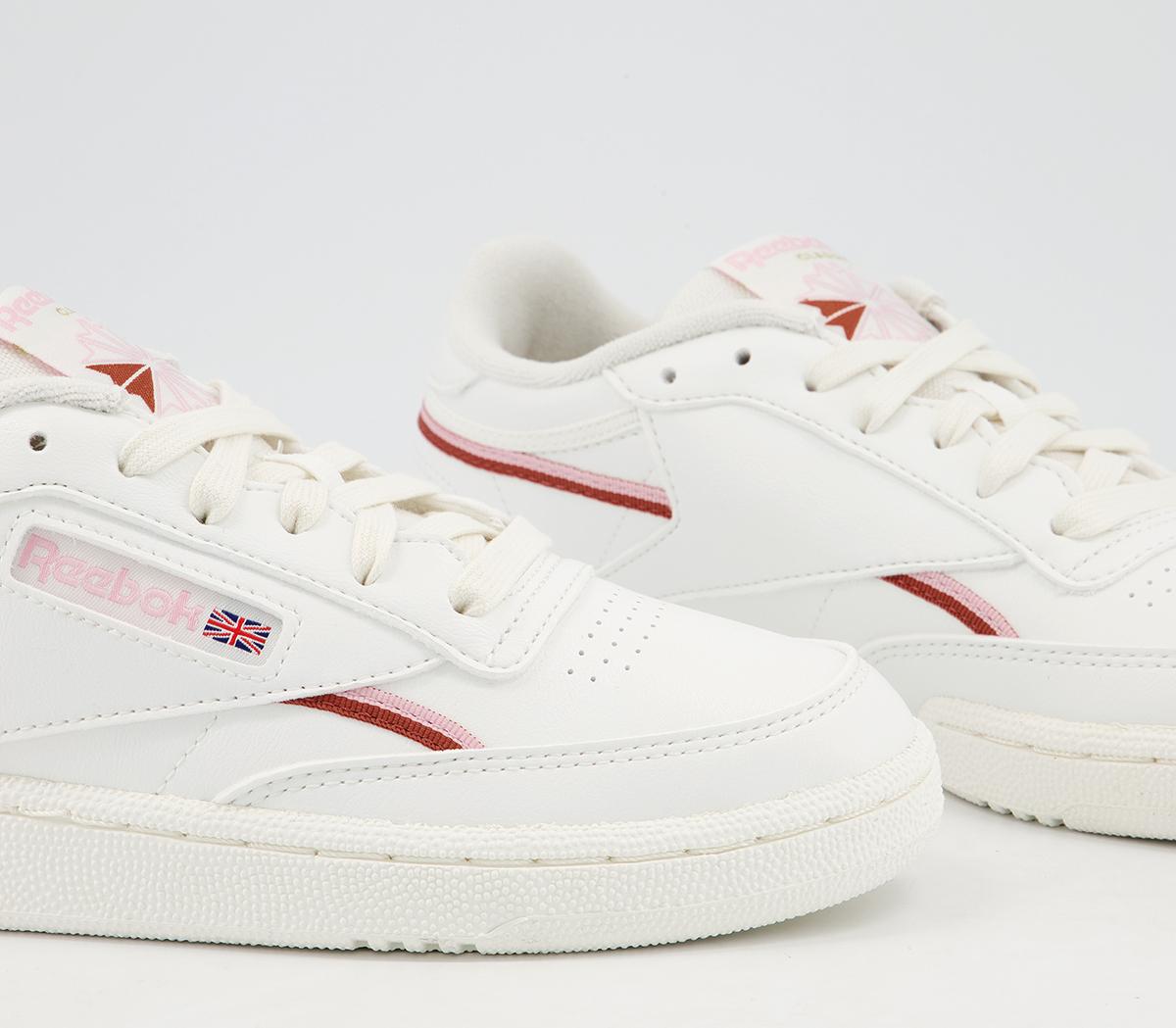 Reebok Club C 85 Trainers Reebok Club C 85 Trainers Chalk Pink Glow Baked Earth Vegan