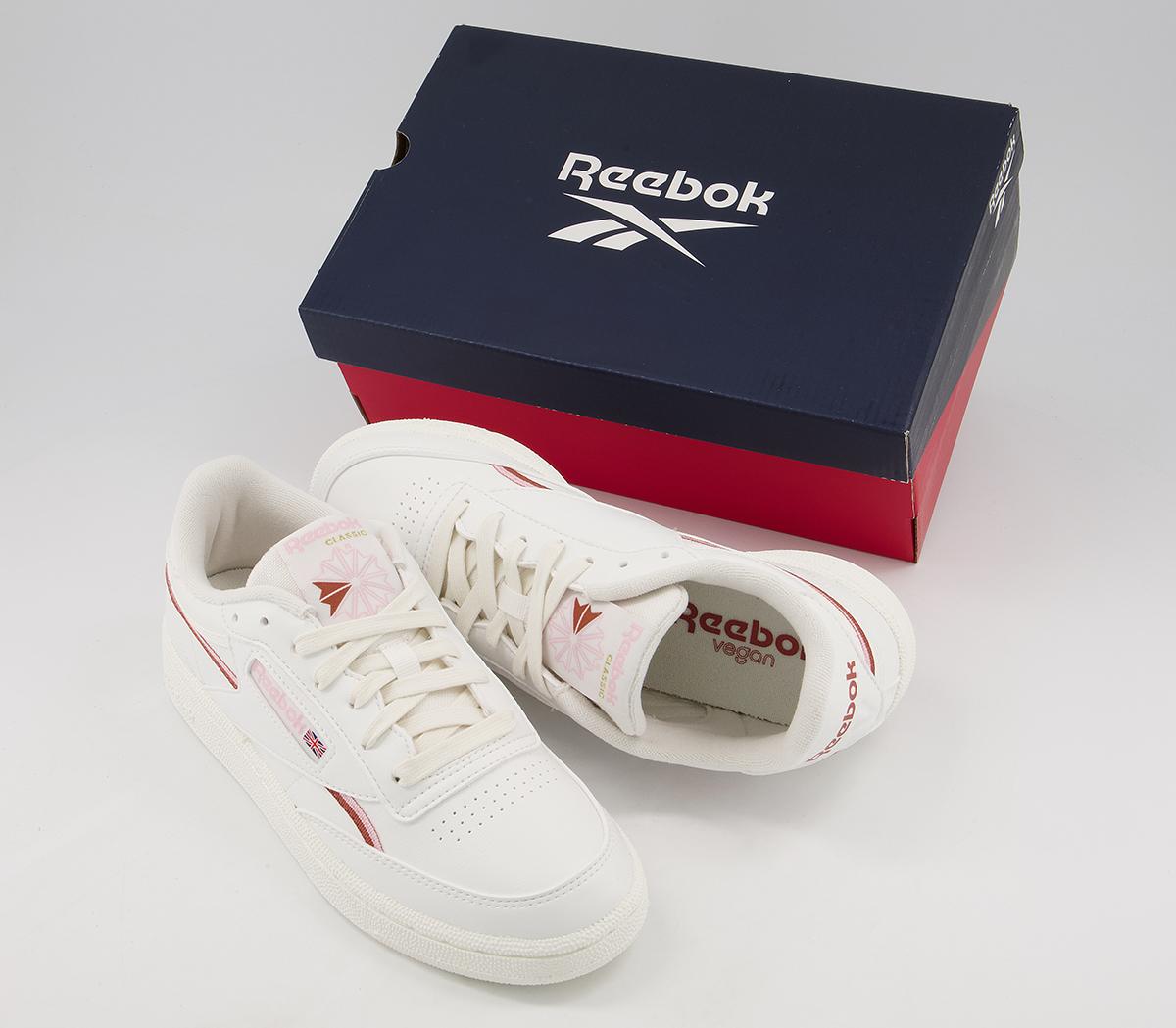 Reebok Club C 85 Trainers Reebok Club C 85 Trainers Chalk Pink Glow Baked Earth Vegan