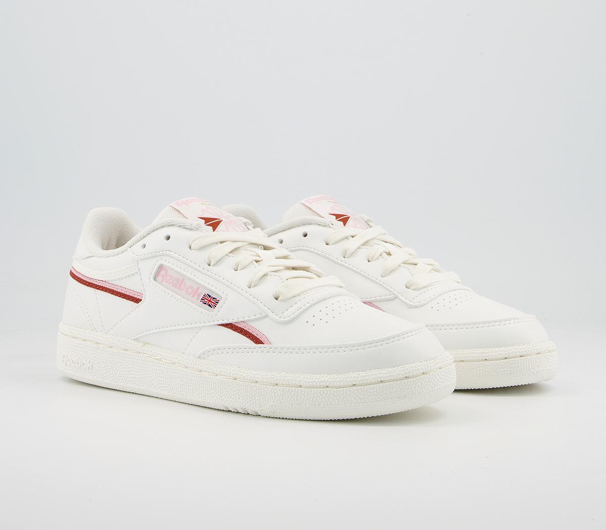 Reebok Club C 85 Trainers Reebok Club C 85 Trainers Chalk Pink Glow Baked Earth Vegan