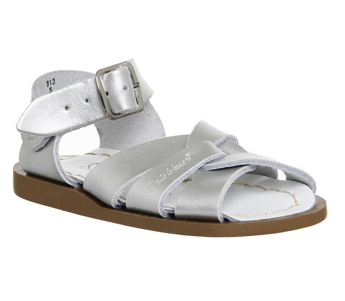 Salt-water Original Silver Leather Sandals