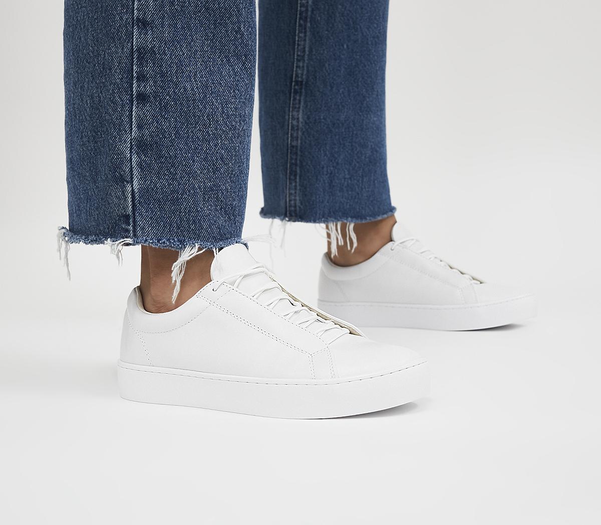 Vagabond white sales leather sneakers