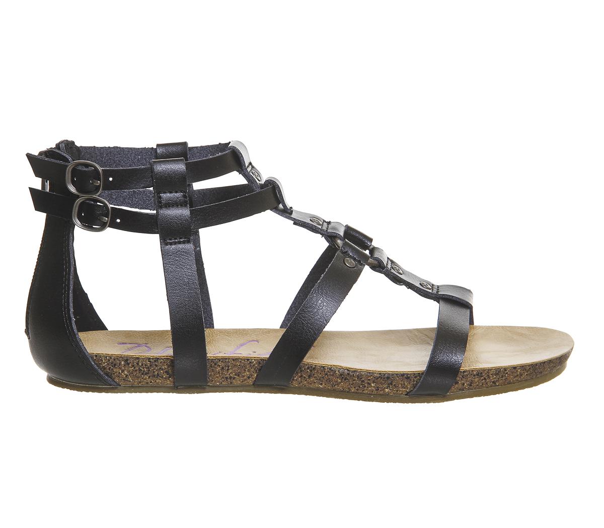 Blowfish Malibu Gotten Sandal Black Dye Cut - Women’s Sandals