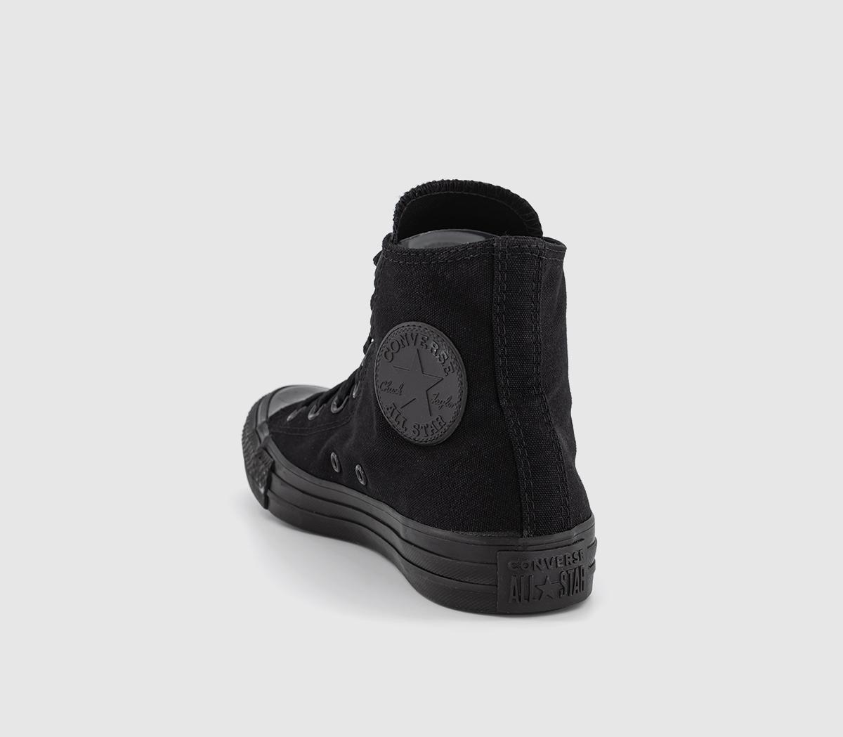 ConverseAll Star Hi TrainersBlack Mono Canvas
