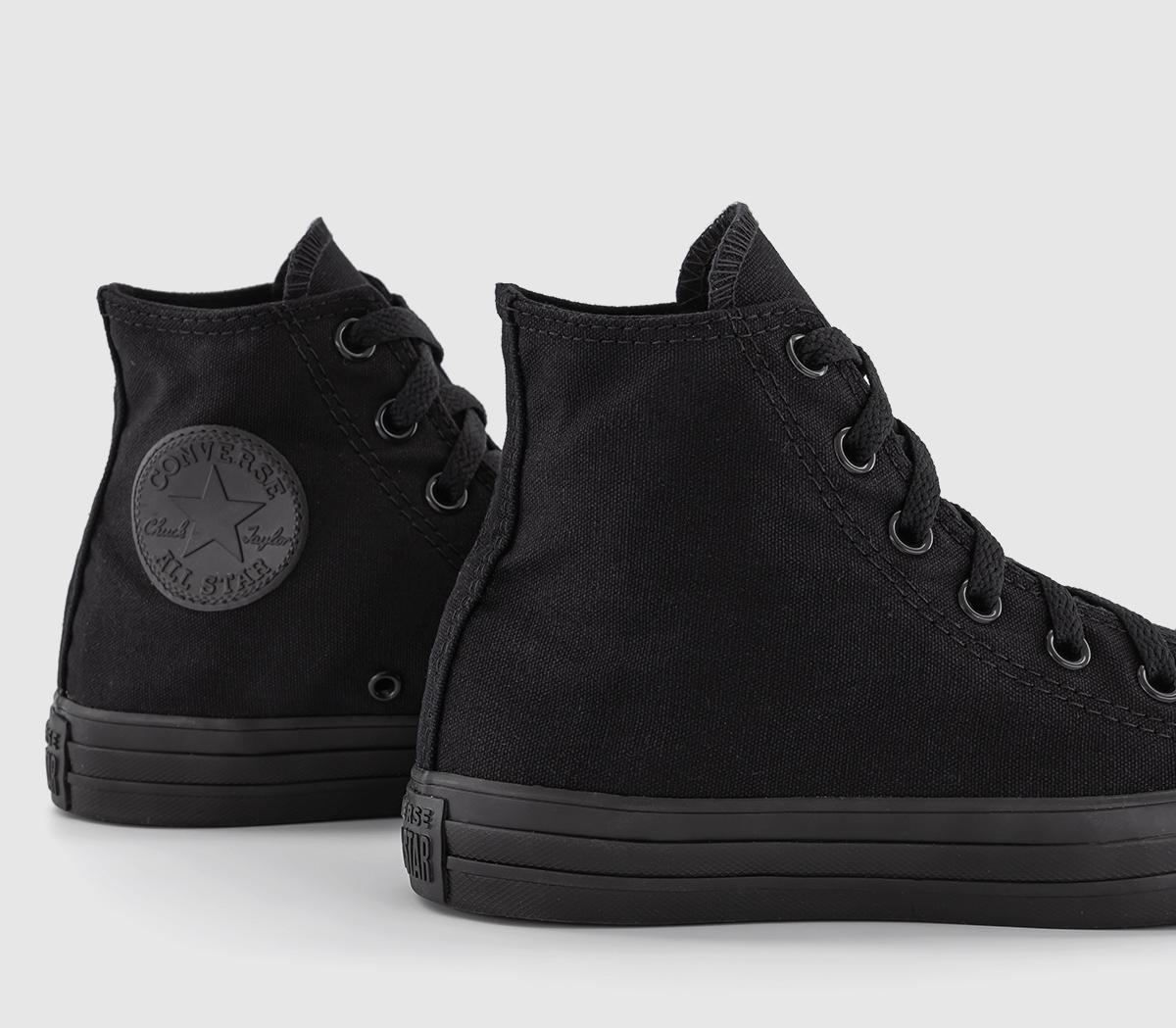 ConverseAll Star Hi TrainersBlack Mono Canvas