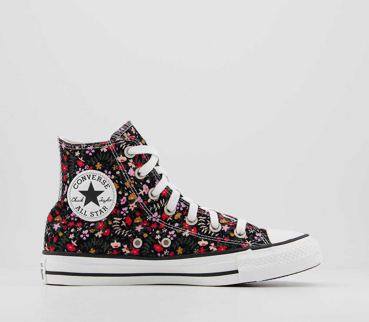 Converse Converse All Star Hi Trainers Black Floral - Women's Trainers