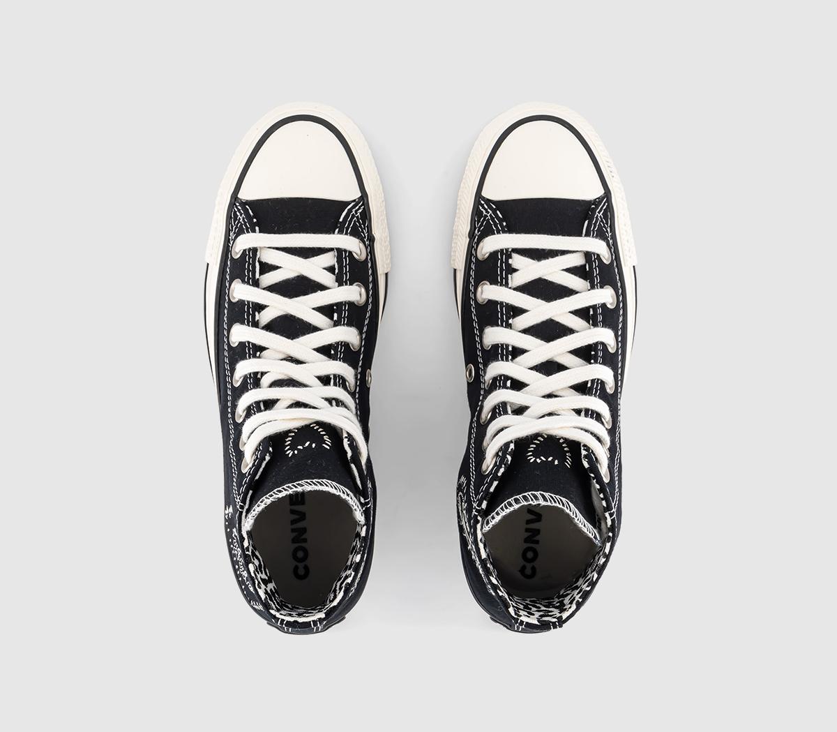 Converse Converse All Star Hi Trainers Black Egret Egret - Women's Trainers