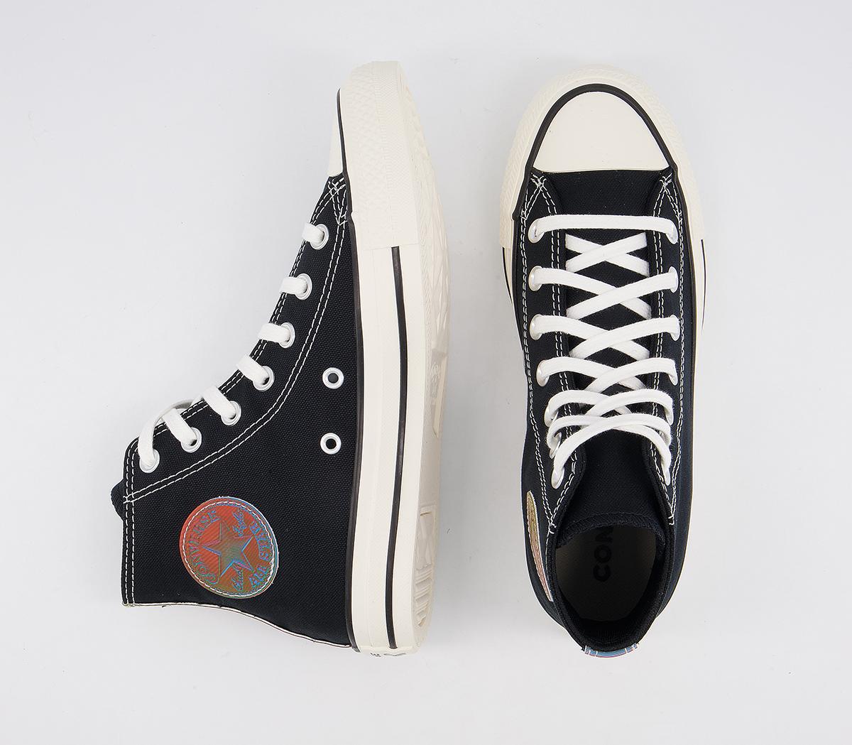 Converse Converse All Star Hi Trainers Converse Converse All Star Hi Trainers Black White Lenticular Exclusive