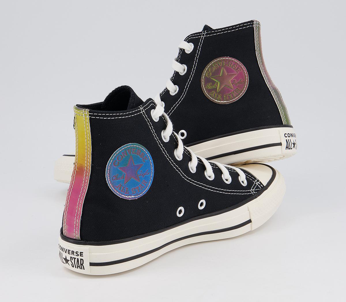 Converse Converse All Star Hi Trainers Converse Converse All Star Hi Trainers Black White Lenticular Exclusive