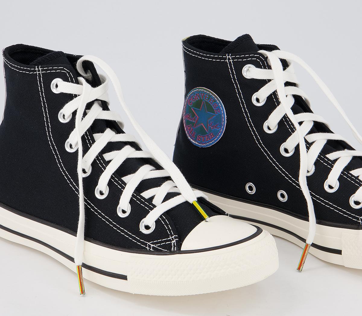 Converse Converse All Star Hi Trainers Converse Converse All Star Hi Trainers Black White Lenticular Exclusive