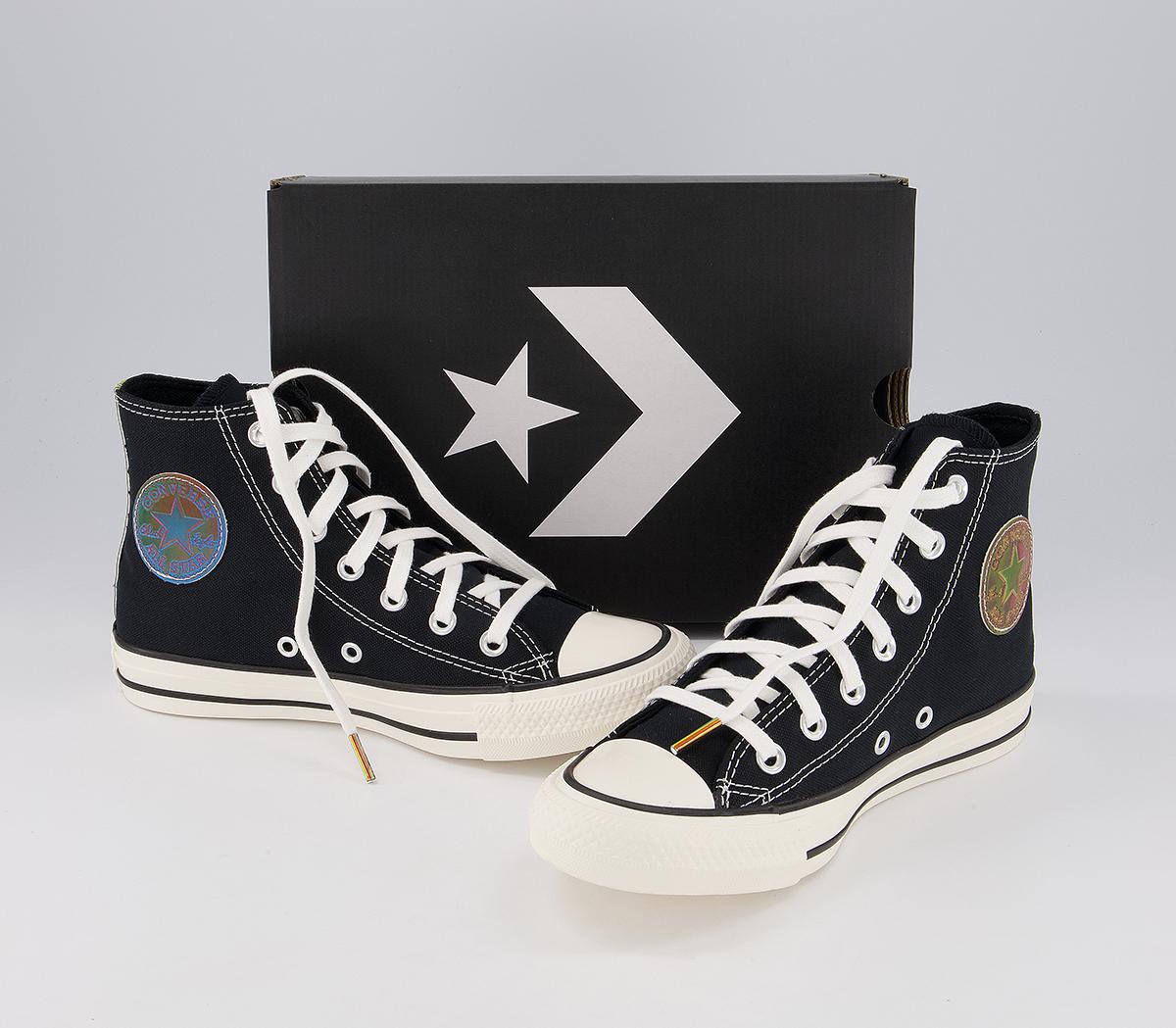 Converse Converse All Star Hi Trainers Converse Converse All Star Hi Trainers Black White Lenticular Exclusive