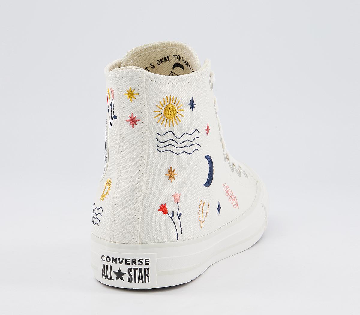Converse Converse All Star Hi Trainers Converse Converse All Star Hi Trainers Egret Vintage White Black