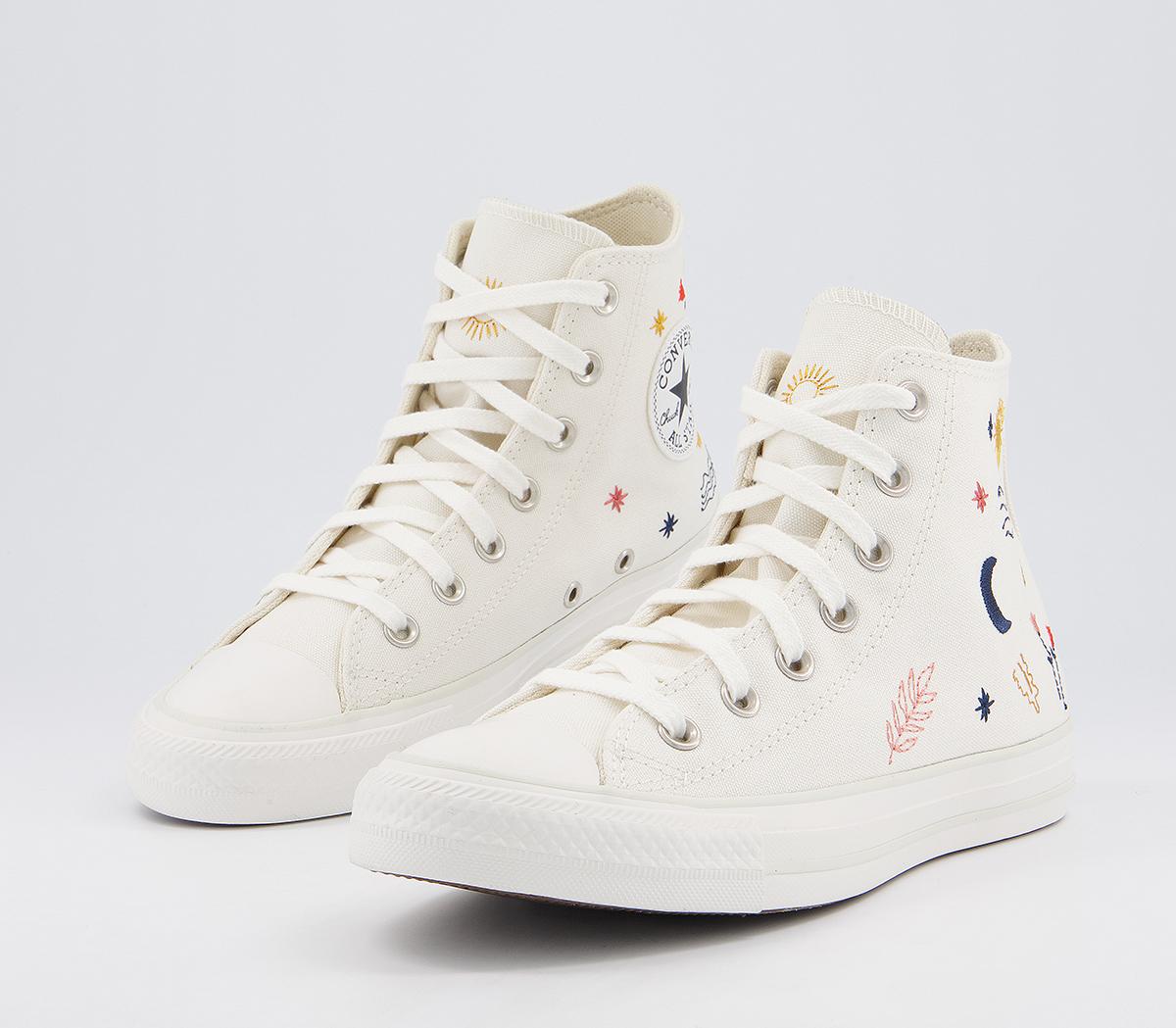 Converse Converse All Star Hi Trainers Converse Converse All Star Hi Trainers Egret Vintage White Black
