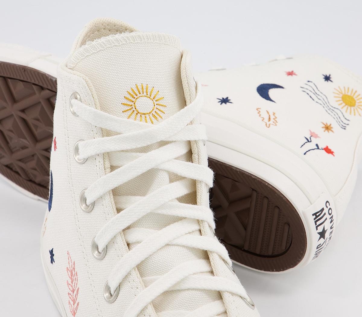 Converse Converse All Star Hi Trainers Converse Converse All Star Hi Trainers Egret Vintage White Black