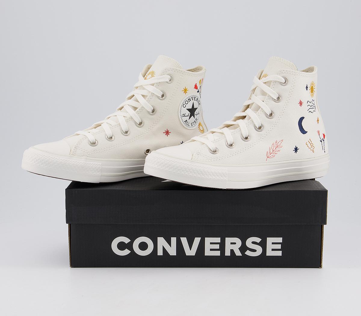 Converse Converse All Star Hi Trainers Converse Converse All Star Hi Trainers Egret Vintage White Black