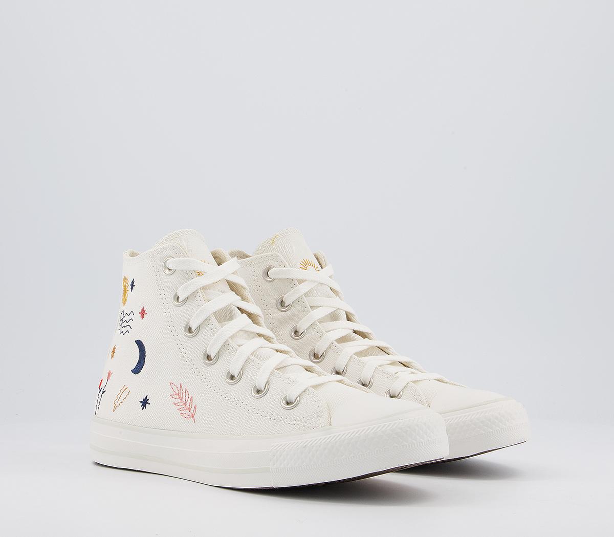 Converse Converse All Star Hi Trainers Converse Converse All Star Hi Trainers Egret Vintage White Black