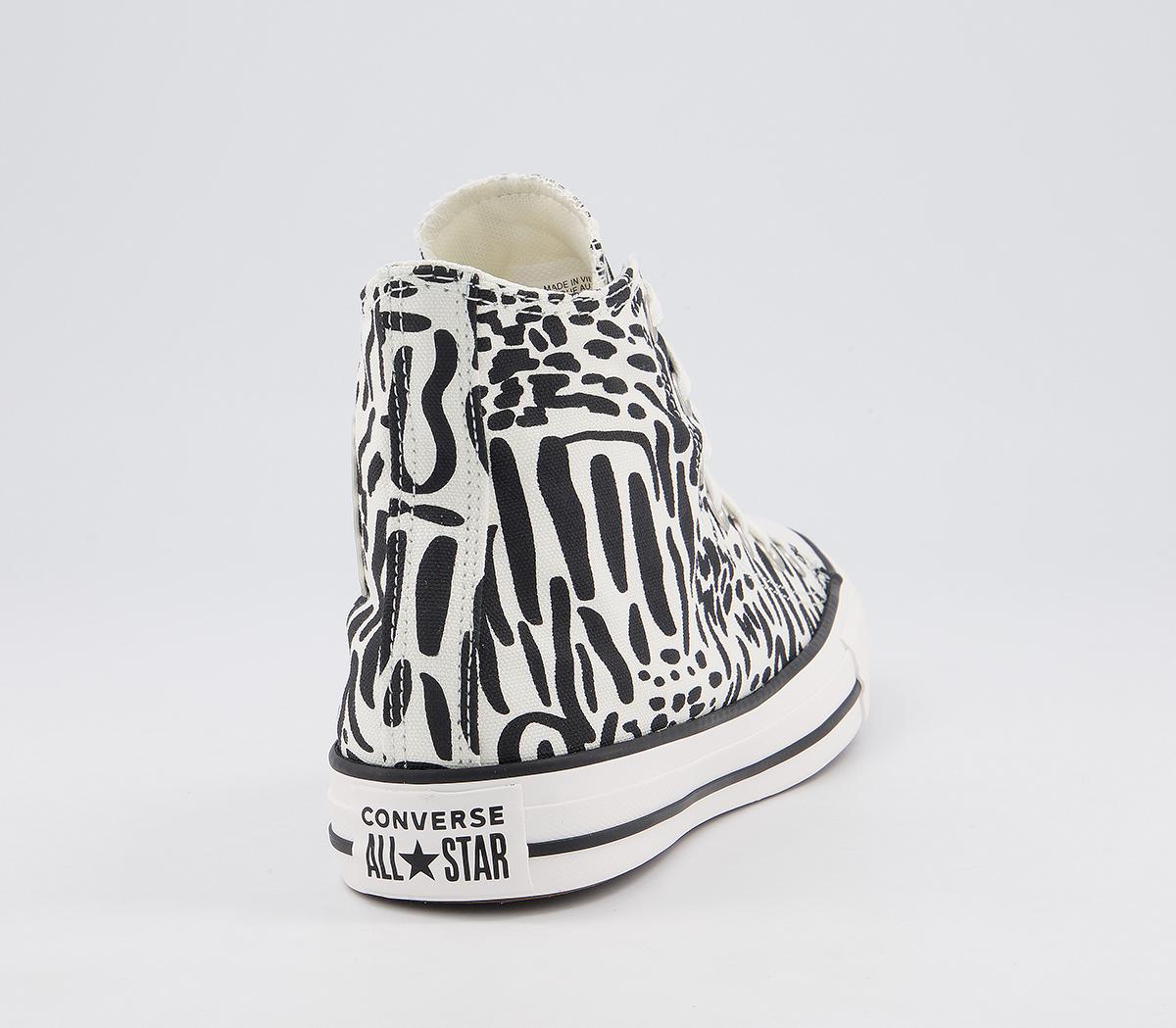 ConverseAll Star Hi Trainers ConverseAll Star Hi TrainersEgret Black Egret Animal