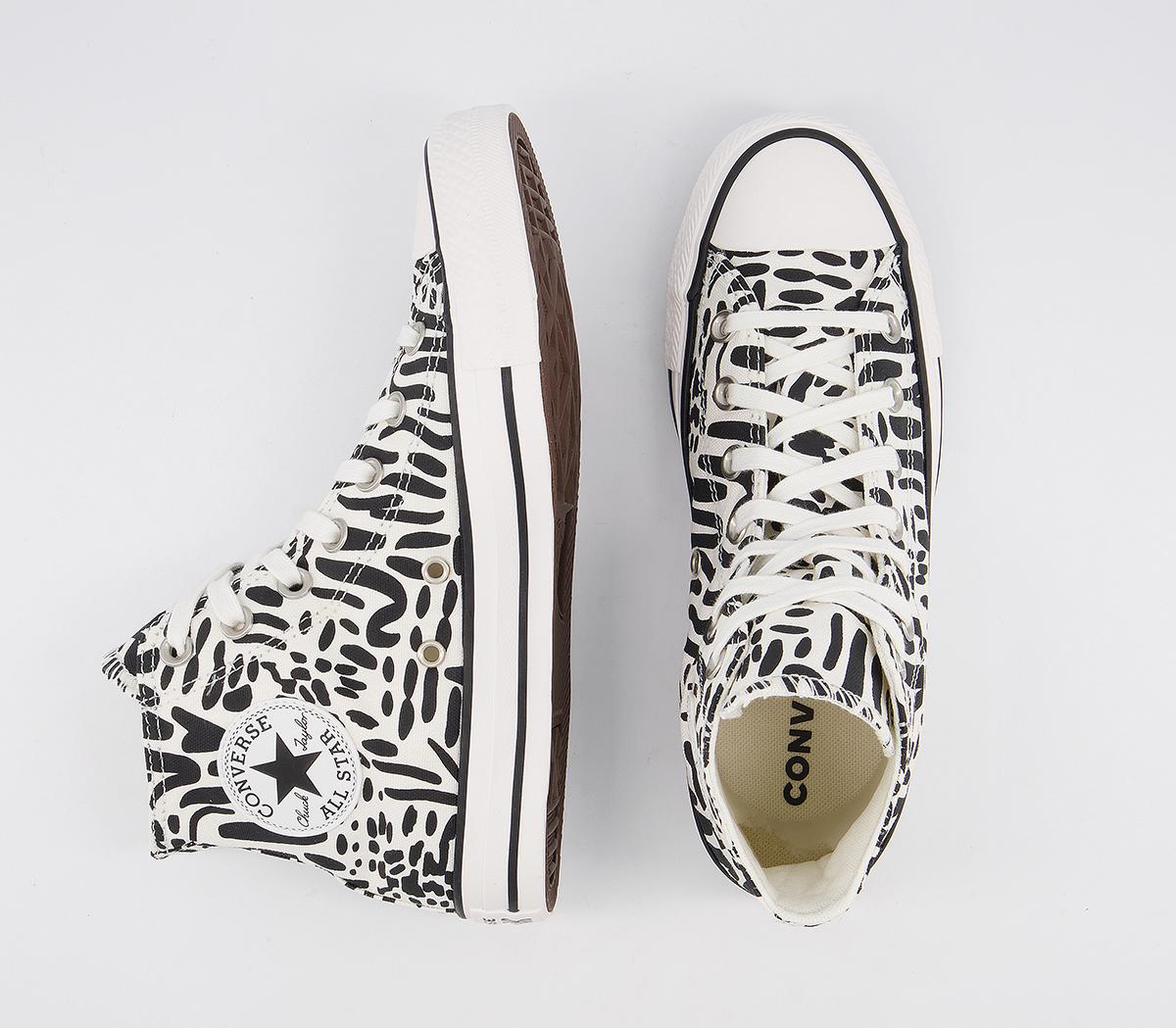 ConverseAll Star Hi Trainers ConverseAll Star Hi TrainersEgret Black Egret Animal