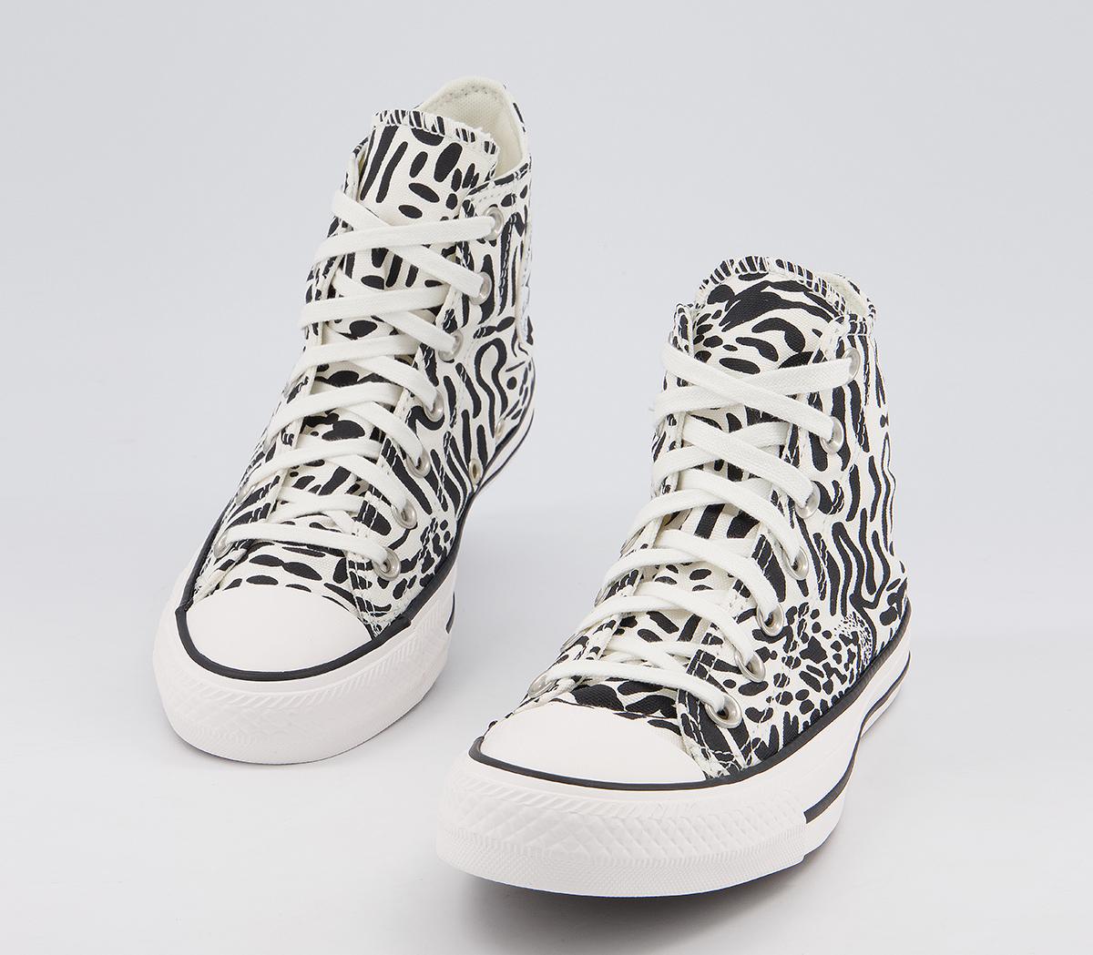 ConverseAll Star Hi Trainers ConverseAll Star Hi TrainersEgret Black Egret Animal