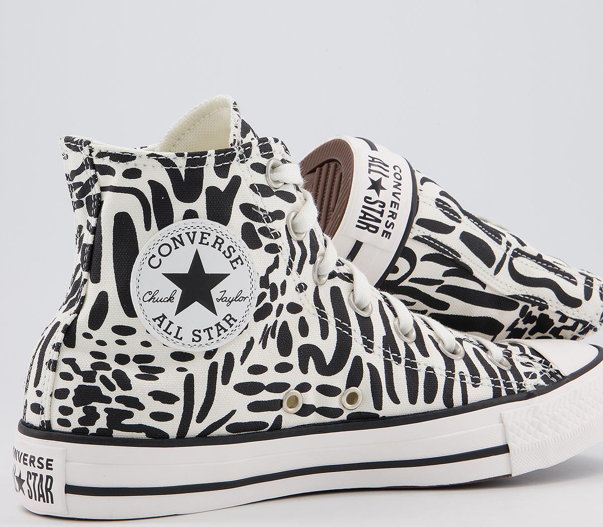 ConverseAll Star Hi Trainers ConverseAll Star Hi TrainersEgret Black Egret Animal