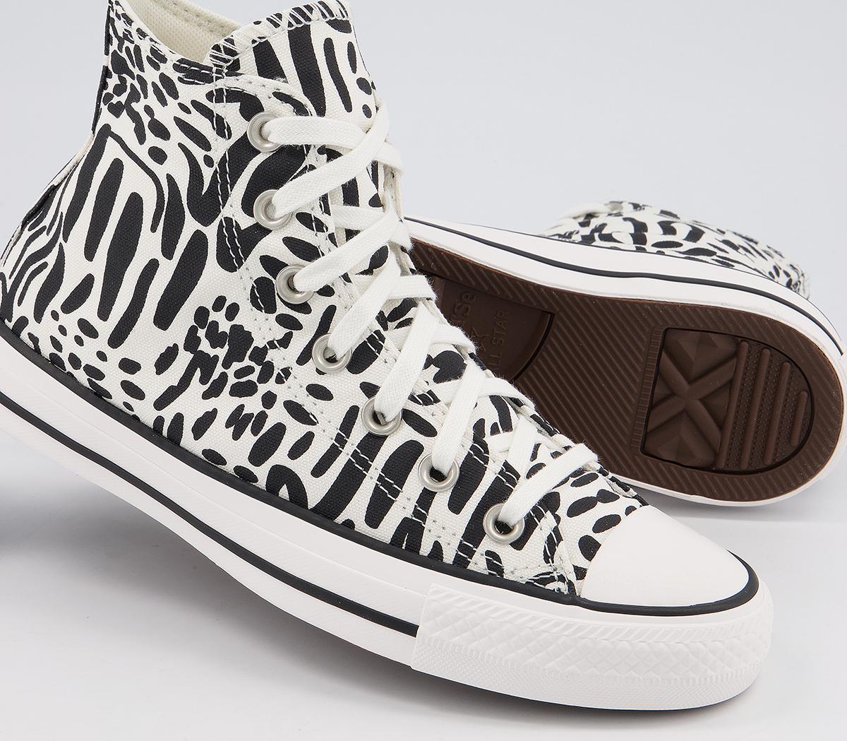 ConverseAll Star Hi Trainers ConverseAll Star Hi TrainersEgret Black Egret Animal