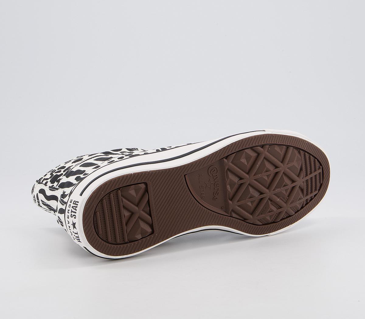 ConverseAll Star Hi TrainersEgret Black Egret Animal