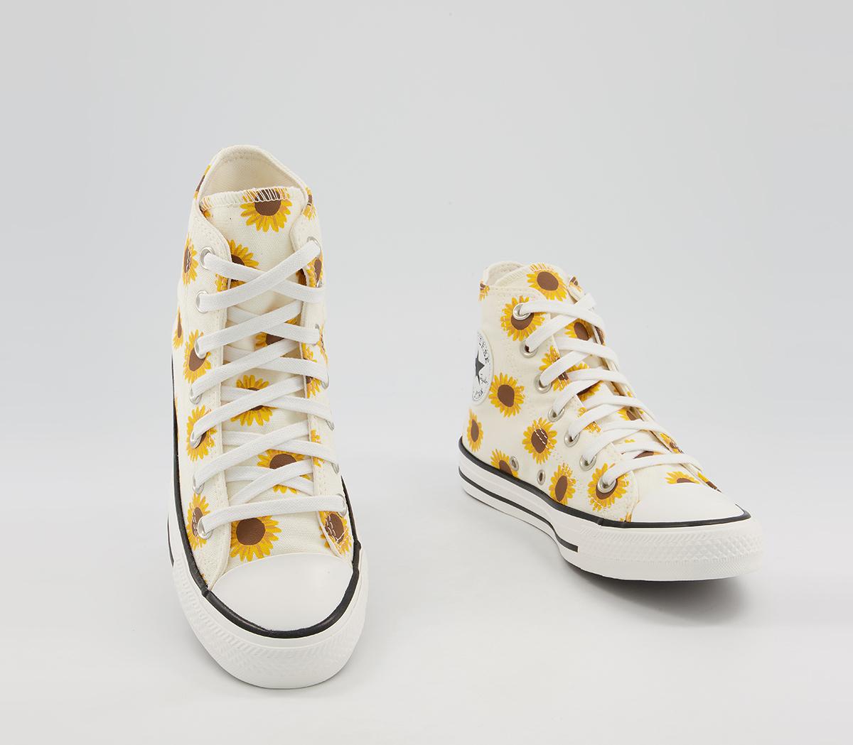 Converse Converse All Star Hi Trainers Converse Converse All Star Hi Trainers Sunflower Egret Black