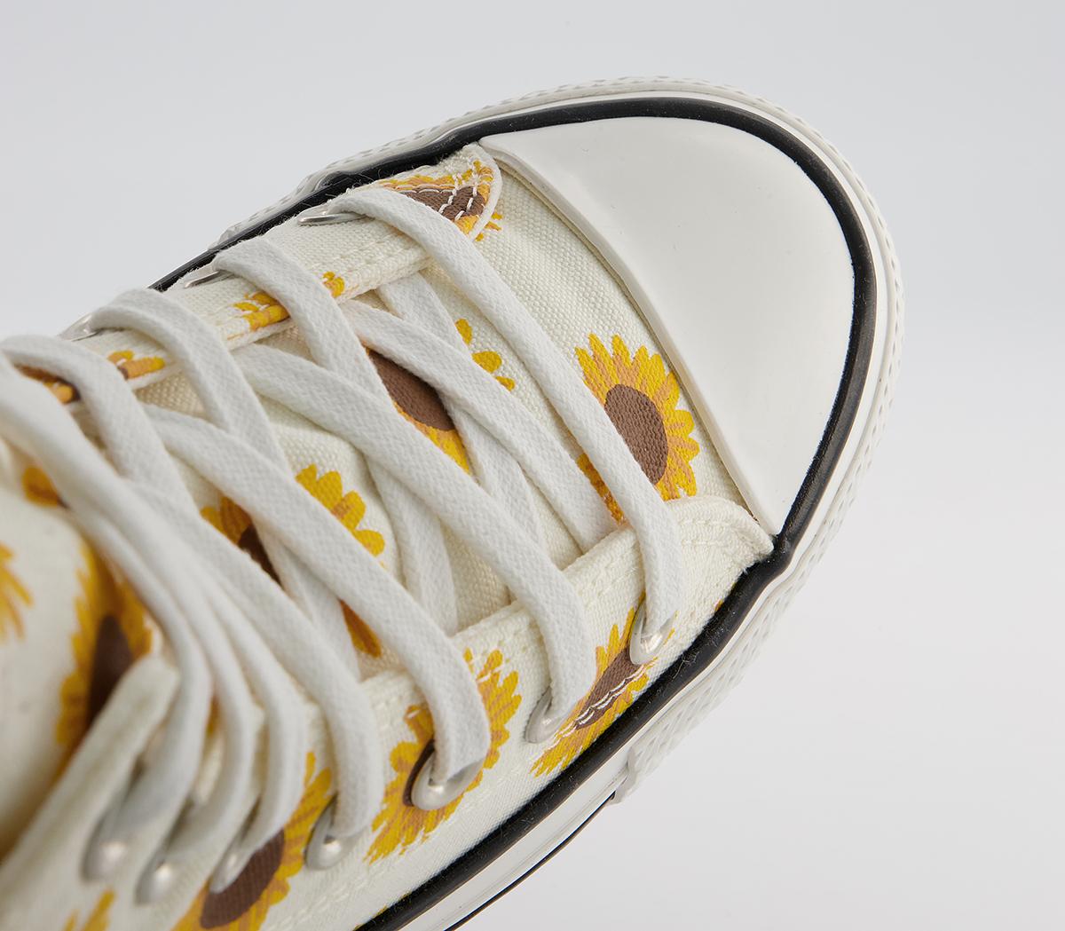 Converse Converse All Star Hi Trainers Converse Converse All Star Hi Trainers Sunflower Egret Black