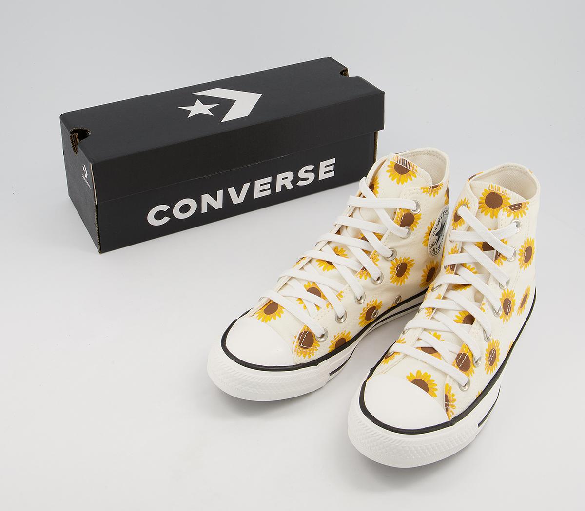 Converse Converse All Star Hi Trainers Converse Converse All Star Hi Trainers Sunflower Egret Black