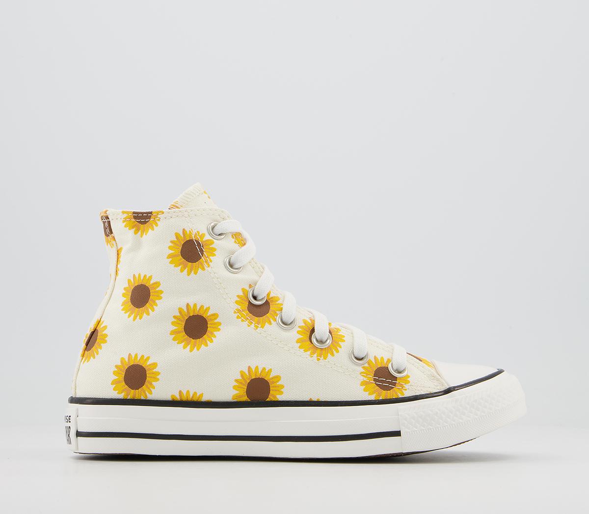 Converse Converse All Star Hi Trainers Converse Converse All Star Hi Trainers Sunflower Egret Black