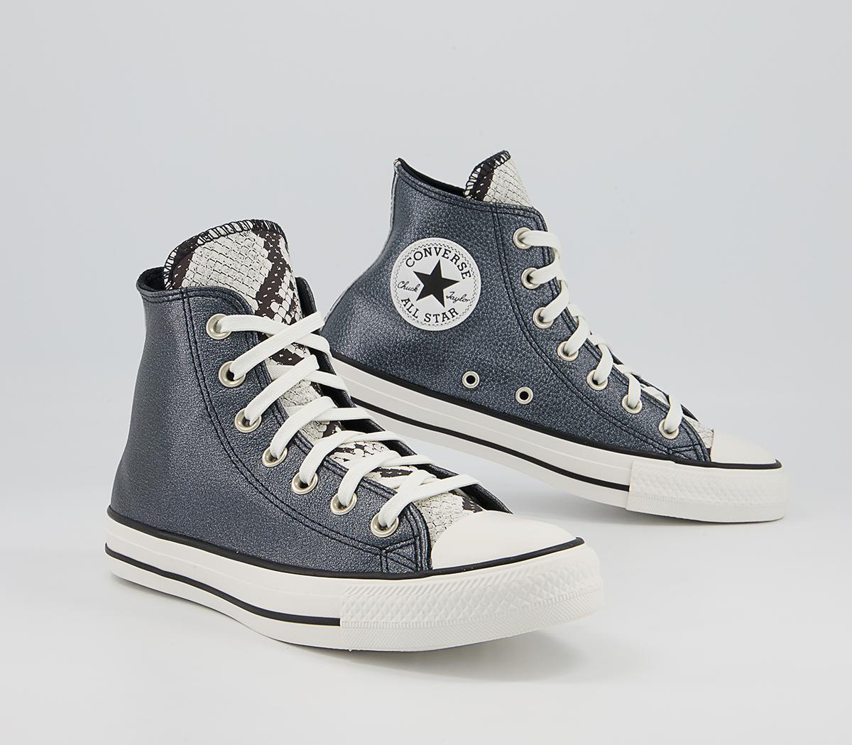 Converse Converse All Star Hi Trainers Black Vintage White Black ...