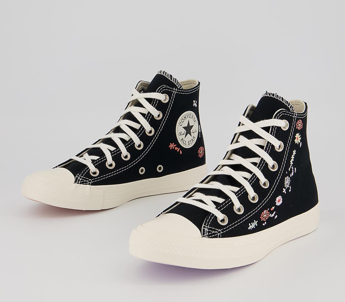 Converse Converse All Star Hi Trainers Black Multi Egret - Women's Trainers