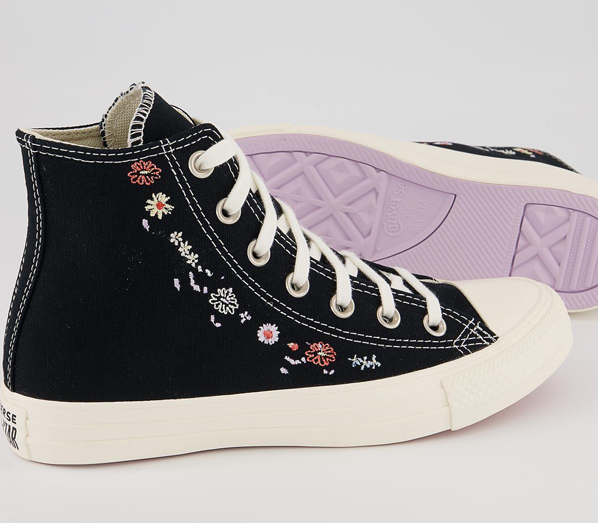 Converse Converse All Star Hi Trainers Converse Converse All Star Hi Trainers Black Multi Egret