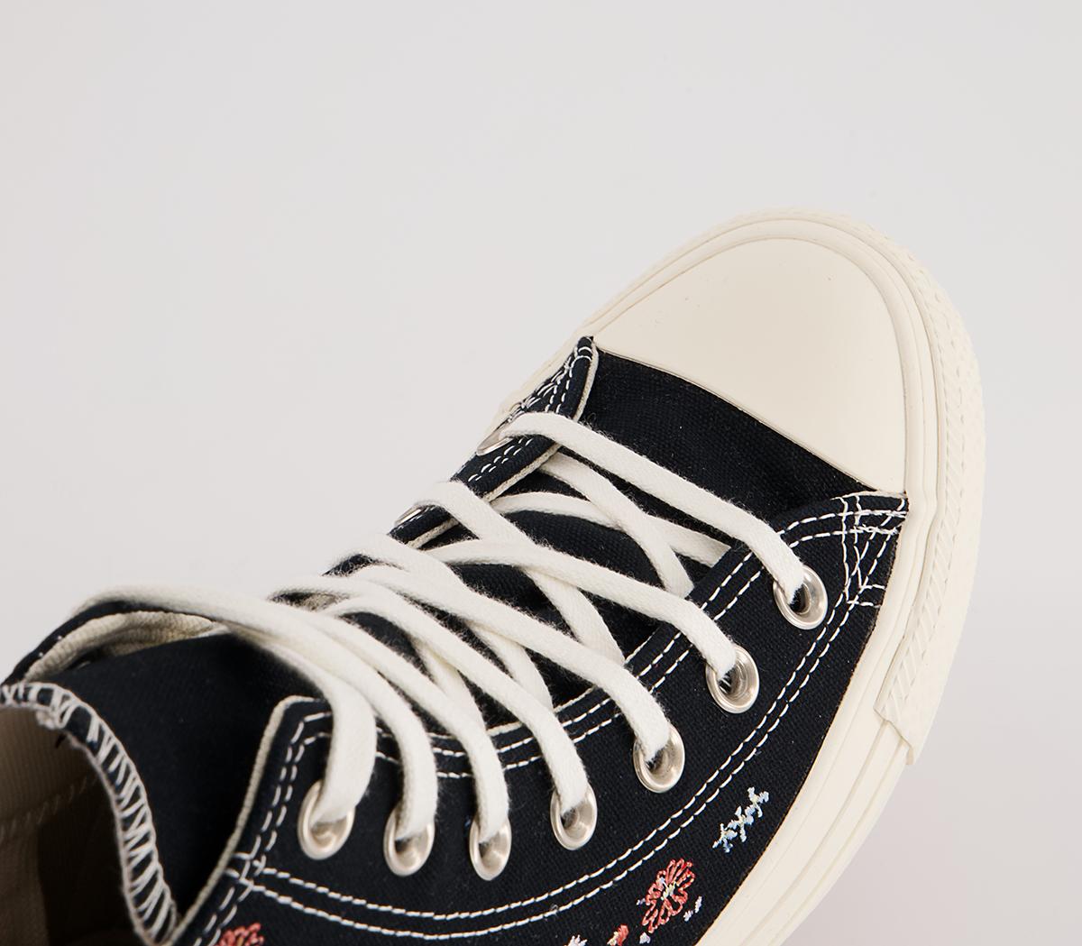 Converse Converse All Star Hi Trainers Converse Converse All Star Hi Trainers Black Multi Egret