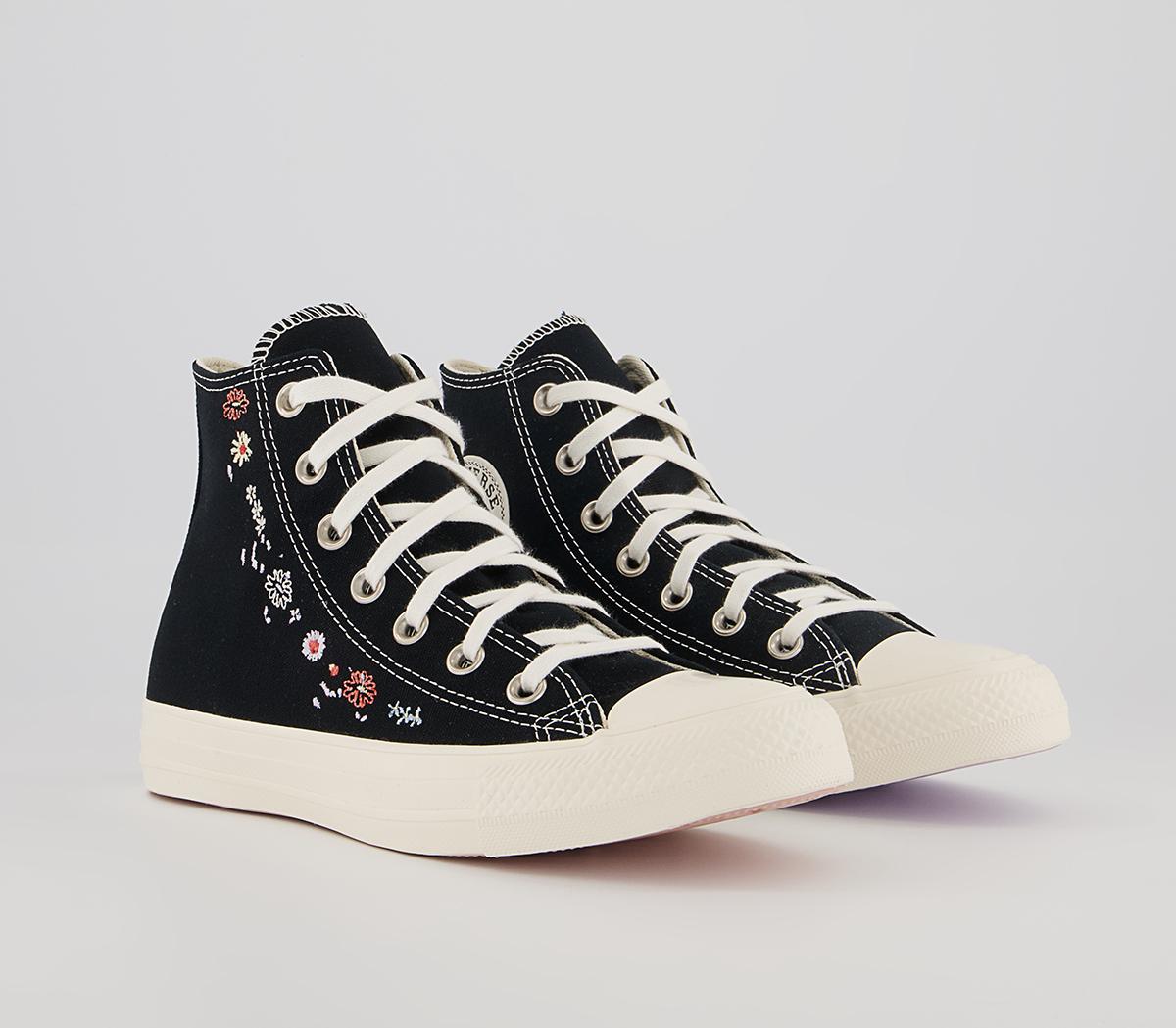 Converse Converse All Star Hi Trainers Converse Converse All Star Hi Trainers Black Multi Egret