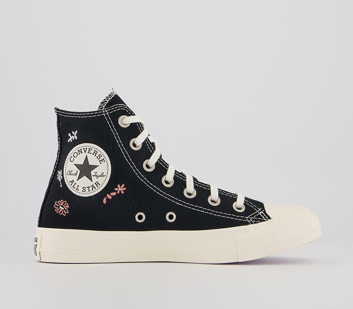 Converse Converse All Star Hi Trainers Converse Converse All Star Hi Trainers Black Multi Egret